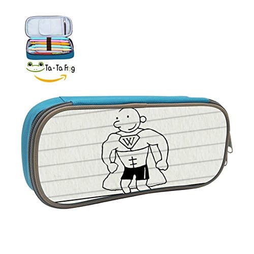 Custom Kid Life Pencil Case - Big Capacity Double Zipper Multifunctional Blue Stationery Bag For Girls Boys