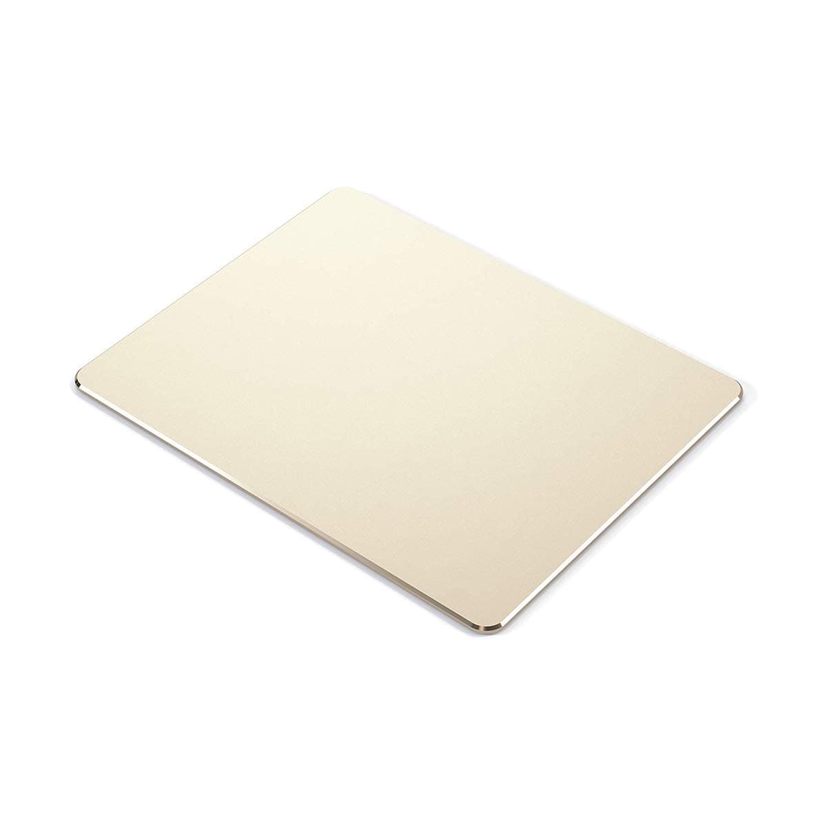 Metal mouse pad mat,Aluminum alloy mouse pads, Double-sided,Waterproof,Smooth,Computer mouse pad, Suitable for Gaming Office Home Personal Use Medium 8.7"x7.0" (Small Gold)