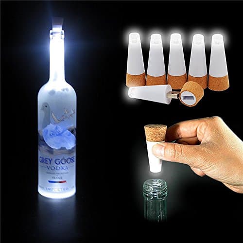 Wine Bottle Cork Lights 6-Pack: USB Rechargeable LED, Super Bright! Quick Charging | Perfect for Romantic Decor, Weddings, Parties, Christmas, Anniversary, Wine Lovers & Much More! DIY Friendly