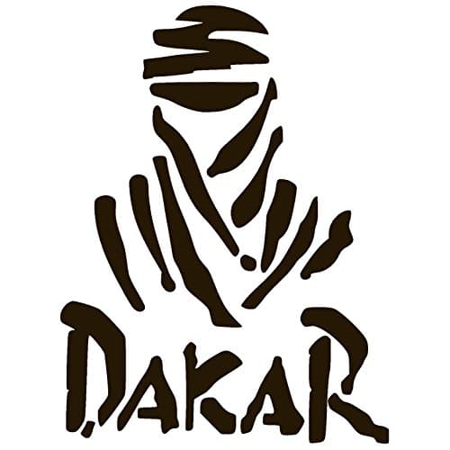 DAKAR vinyl Sticker Decal (9" x 12", Black)