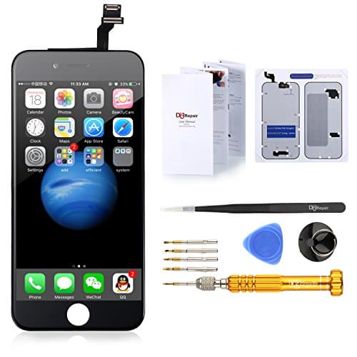 DigRepair For iPhone 6 (4.7 inch) LCD Touch Screen Digitizer Assembly with Repair Tool Kits and Useful User Manual(Black)