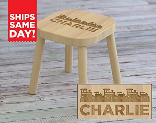 Kids Step Stool, Train, Trains, Kids Name Stool, Kids Stool, Childrens Stool, Childrens Bench, Wooden Step Stool, Gift For Kids, Kids Name Stool, Christmas Gift Ideas for Kids ST02