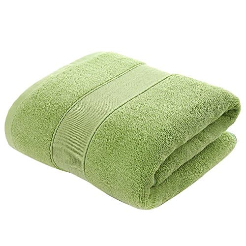 JITTY Bath Towel 100% Cotton 70x140CM 660GSM Maximum Softness And Absorbency For Bathroom Shower Wash Cleaning Home Hotel Spa (Green)