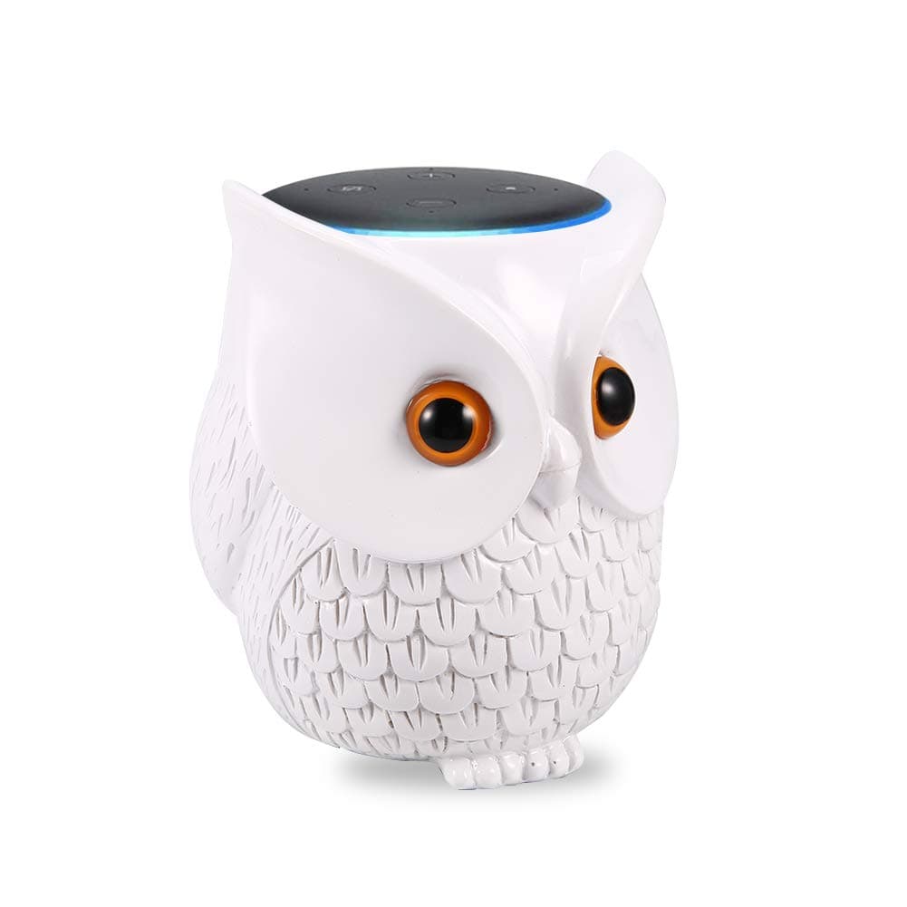 Owl Holder Stand, Statue Smart Speaker Holder Stand for 3rd Generation, Cartoon Decor Owl Shape Home Decor