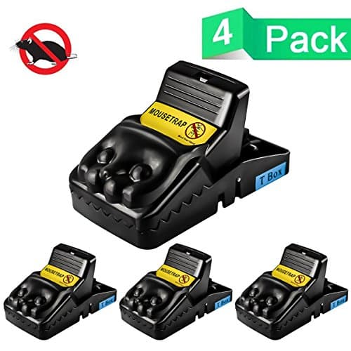 T Box Mouse Trap,Rat Traps, Cute & Big Design Rat Traps That Work Humane Power Mouse Killer,Best Mouse Catcher,Sensitive Reusable and Durable traps,Safe and Sanitary for Families-4 PACK