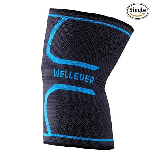 Knee Support - Knee Brace Support for Women & Men Perfect For Sports & Recovery After Injuries, Arthritis (Single, L)