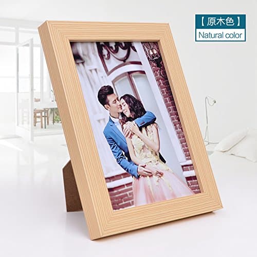 Sproud Solid Wood Photo Frame Swing Table Combined Wall Photo Frame Photo Frame Photo Frame,Log Color