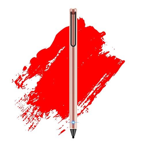 FENTAC Active Stylus Pen, Ipad Pencil Touch Pen, 2.4 mm Fine Point Fiber Tip for iPhone/iPad/Tablet and other Android Touchscreens Devices (Rose Gold)