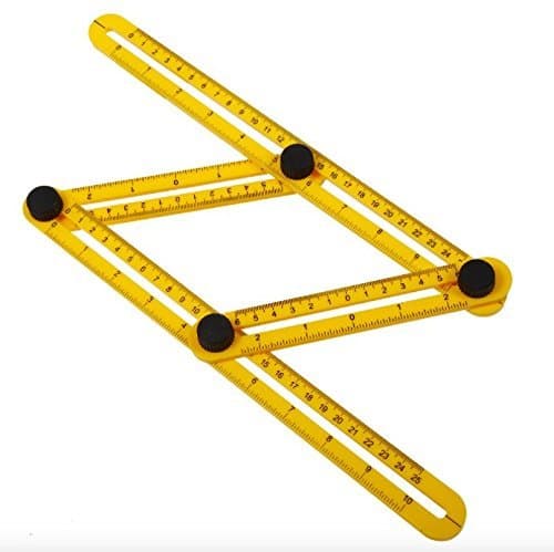 ZFLIN Angle Ruler, Angle Measurement Tool,Template Tool Multi-Angle Measuring Ruler General Tools for Carpenter(1pack )