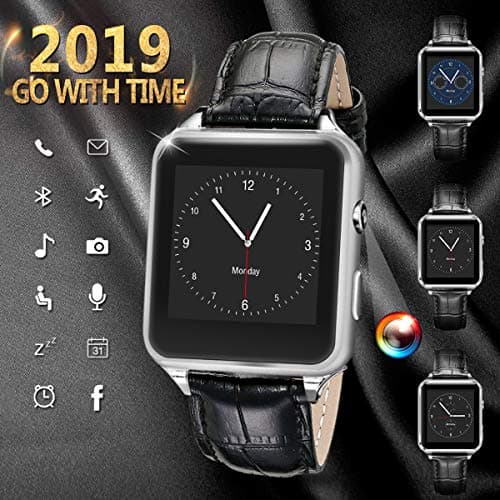 Smart Watch for Android, Bluetooth Smartwatch Android Touchscreen Smart Watches with Camera Fitness Tracker Sports Watch Cell Phone with SIM Card Slot Compatible for Smartphones Men Women