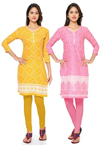 Craftliva Cotton Kurti (128cdkIC9.IC10_Multi-Coloured)