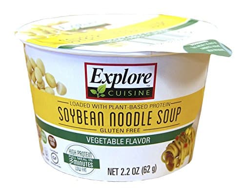 Explore Asia Gluten Free Noodle Cup Soup, Vegetable, 2.2 Ounce (Pack of 6)