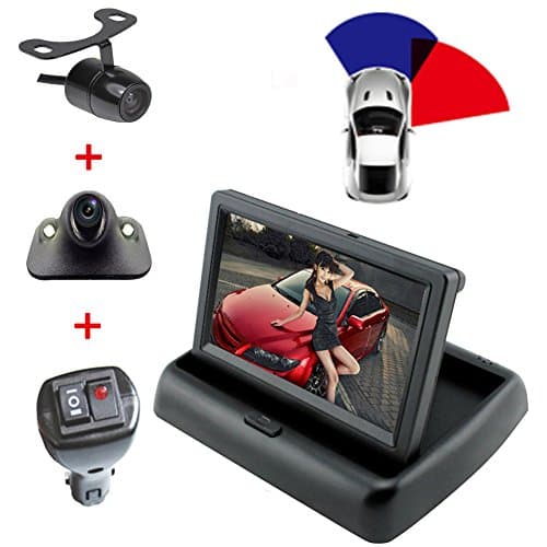 4.3 LCD Rear View Monitor Front /Forward looking Camera Blindspot Cameras Vehicle Camera For Car (4.3 LCD+Front Camera+Blindspot Camera)