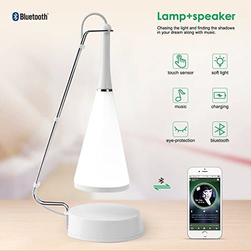 ELEPOWSTAR Night Light Bluetooth Speaker -Mother's Day Gift Wireless Bluetooth Speakers, Touch Sensor Beside Table Lamp Support AUX,Perfect for Kids,Party,Bedroom