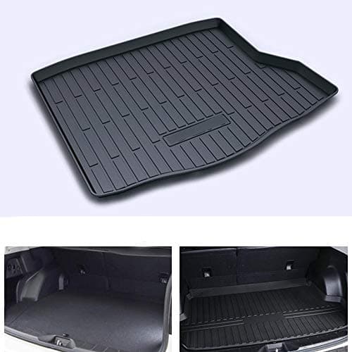 Momoap / Car Black Rubber Mat Car Pad Liner Cargo Mat Tray Trunk Floor Protect Mat for Peugeot 308 SW 2012-2019