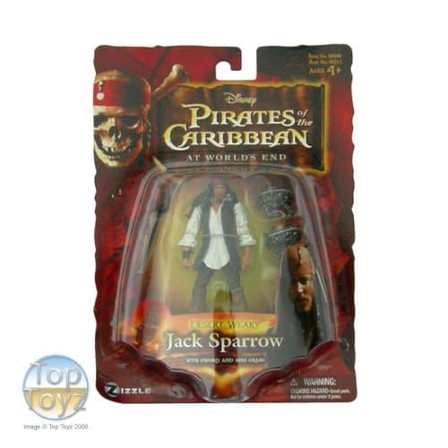 Desert Weary Jack Sparrow with Sword and Mini Crabs