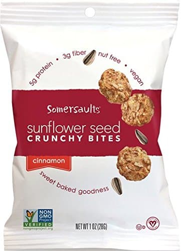 Somersaults Sunflower Seed Bites, Cinnamon, 1 Ounce, 24 Count