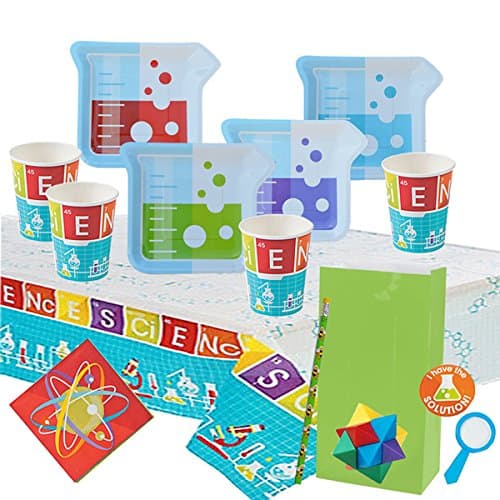 Science Party Kit 7T For 8 Children | Tableware and Filled Party Bags