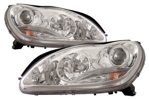 Mercedes S Class W220 Chrome LED Halo Projector Headlights