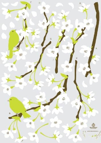 KR International Spring Flowers and Birds Wall Decal
