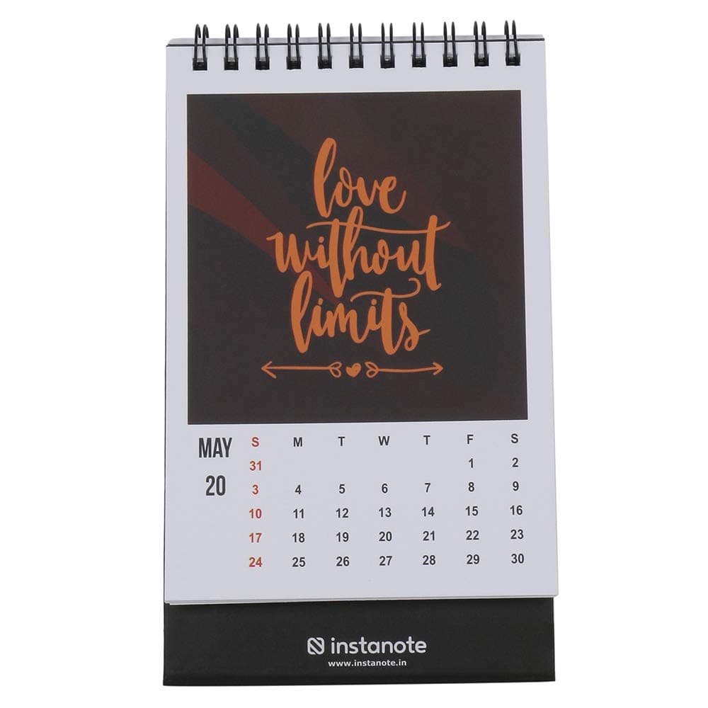 2020 Desk Calendar by InstaNote - Size 6"x4"