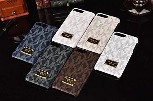 Luxury Designer Case Cover for Iphone 7plus 8plus brown fitted case Leather back cover virgyMK Phone case mk