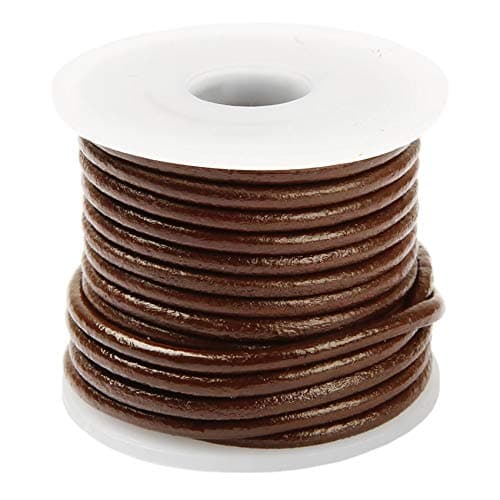 Brown Round Leather 3mm Cord 5 Metres