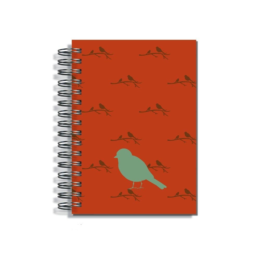 Pirongs A5 Teachers' Planner 6 Lesson - Rustic Bird