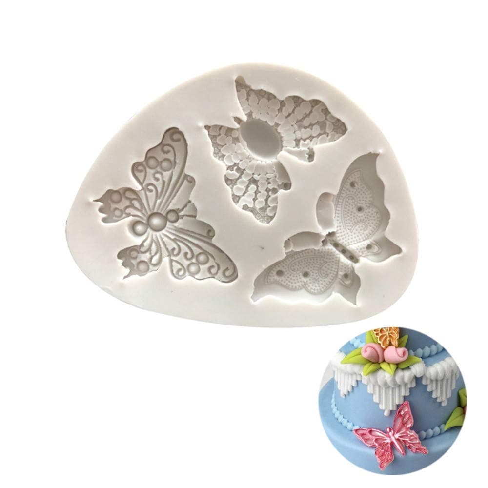 CHIDY Silicone Butterfly Shape Fondant Cake Baking Mold Decorating Handmade Chocolate Bakeware Candy Soap Mould