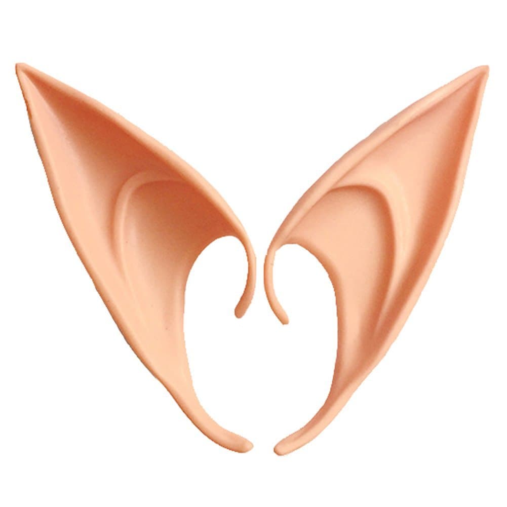 KQueenStar Elf Ears – Cosplay Accessories Halloween Anime Pixie Soft Pointed Fake Ears Costumes Party