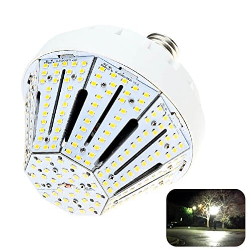 Phenas 60W LED Corn Light Bulbs E26 Base 9500 Lumens 5000K for Street Area Light, Parking Lot, Post Lighting, Gymnasium,Warehouse, Subway, Porch, Backyard, Garden Super Bright