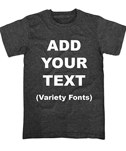 Custom T Shirts Ultra Soft Add Your Text for Men & Women Unisex Cotton T Shirt