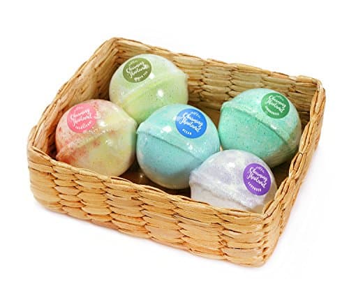 Asian Bath Bombs Natural Scent Gift Set Size for Hand and Foot or Soft Feet 5 Balls per Pack