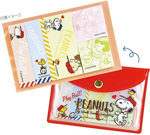 Tees Factory Snoopy Pouch Sticky Note Baseball P-13405