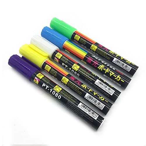 OTRMAX 5Pcs Queen Bee Highlighter Marking Pens Beekeepers Tool - Blue Green White Purple Yellow