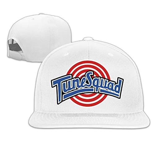 Tune Squad Logo Embroidery Fitted Flat Bill Baseball Hat
