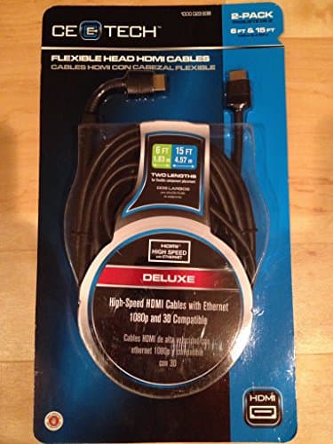 6 ft. and 15 ft. HDMI Flexible Head Cable - Deluxe 3D