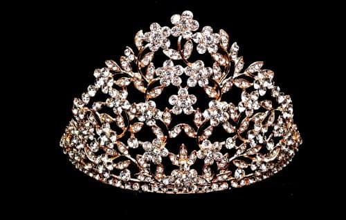 iPhashon Giant Golden Crown Tiara Headpiece A1B