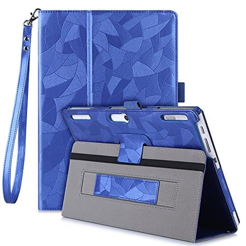 Jasilon Lenovo Tab2 X30F/TAB-X103F/TB3-X70/A10-30f/Case, Premium PU Leather Folio Stand Cover with Hand Strap Compatible with Lenovo Tab2 A10-70f/TAB-X103F Tab 10/Tab3 10 Business Tablet (Blue)