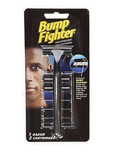 Bump Fighter Shaving Kit: 1 Razor with 2 Refill Blades + FREE Schick Slim Twin ST for Sensitive Skin