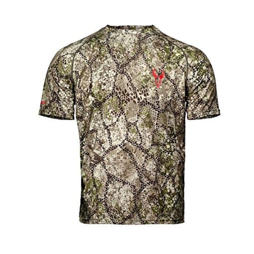 Badlands Men's Algus Crew Base Layer Shirt Short Sleeve Polyester Approach Camo