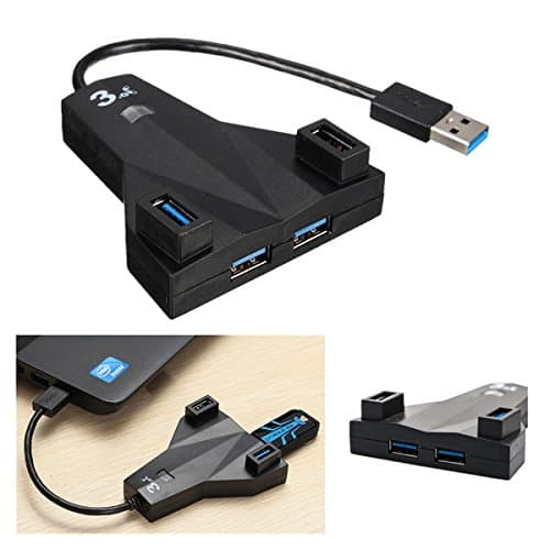 4 Port High Speed USB 3.0 Hub Adapter for Desktop Laptop Mac