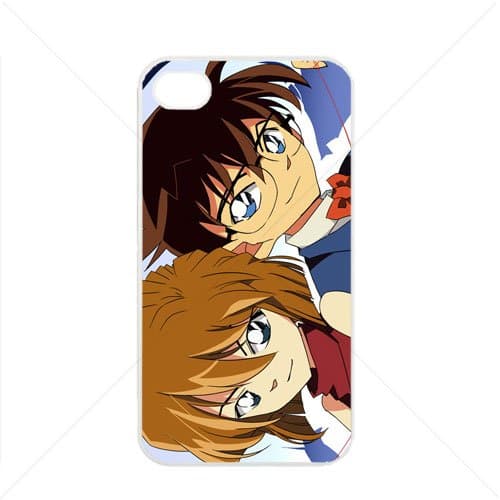 Detective Conan Manga Anime Comic Apple iPhone 4 / 4s TPU Soft Black or White case (White)