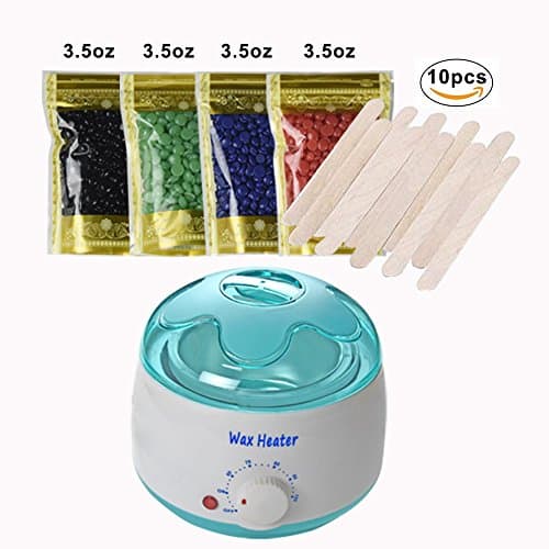 Wax Warmer, Mini Electric Temperature Control Hair Removal Kit SPA Hand Epilator Wax Warmer Machine for Hands& Feet & facial Wax Bean Melting pot Heater for Men & women
