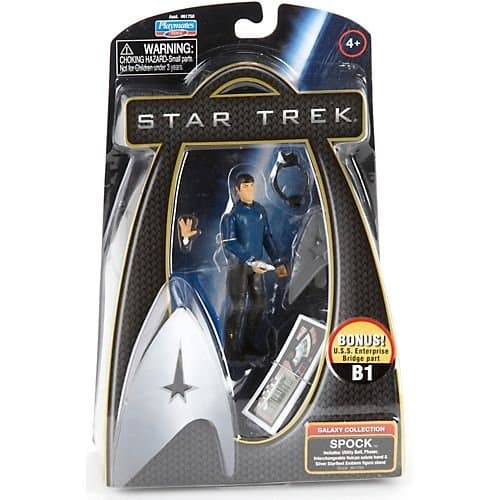 Star Trek Galaxy Collection Spock Action Figure with Extra Hand and Bridge Part