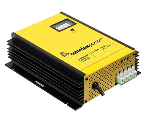 Samlex Battery Charger - 3 Stage.12 VDC, 30 Amp, c/w Dip Switch & Lugs.ETL Safety Listed (147492A)