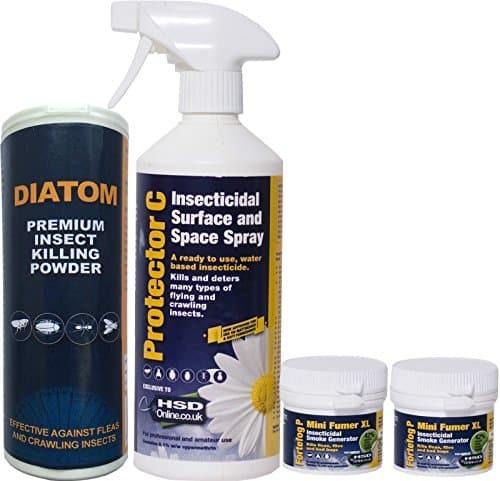 Small Flea Killer Kit with Spray for the Home and Pet (Treats 1 room and 1 pet for Fleas)