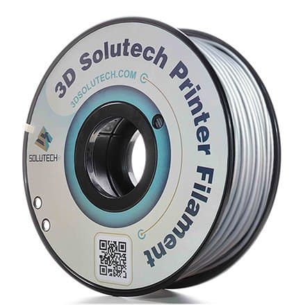 3D Solutech 3D Printer PLA Filament 2.85MM Filament, 2.2 lbs (1.0KG) - (Silver)