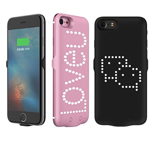 INTLMATE Battery Case for iPhone 7/8, 2000mAh Ultra Slim Portable Protective Charging Case for iPhone 8/7(4.7 in.) Rechargeable Extended Battery Pack Charger Case