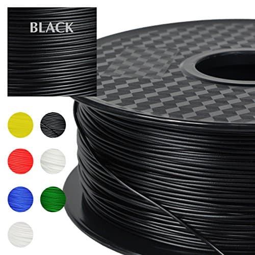 PRILINE PETG-1KG 1.75 3D Printer Filament, Dimensional Accuracy +/- 0.03 mm, 1kg Spool, 1.75 mm, Black